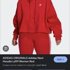Adidas Cropped Sweat Shirt